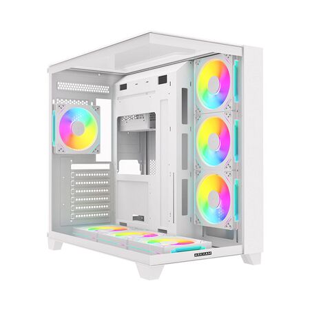 Gabinete Arkham Minor 7 Fan ARGB ATX Blanco
