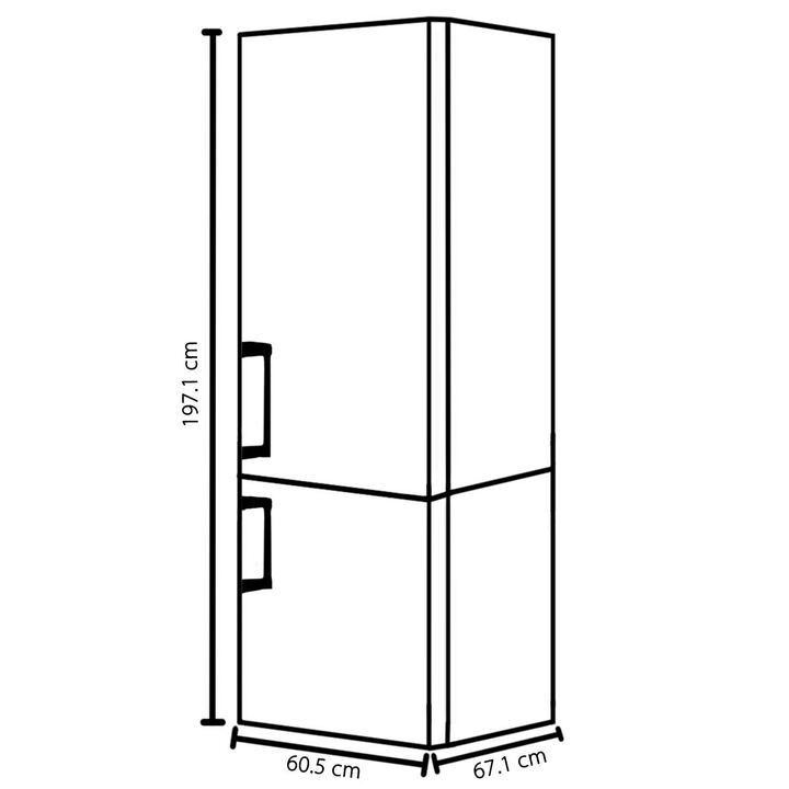 HELADERA C/FREEZER KOHINOOR KHGA40/9 - ACERO 358LTS CICLICA FREEZER C/3 CAJONES - Vista 5