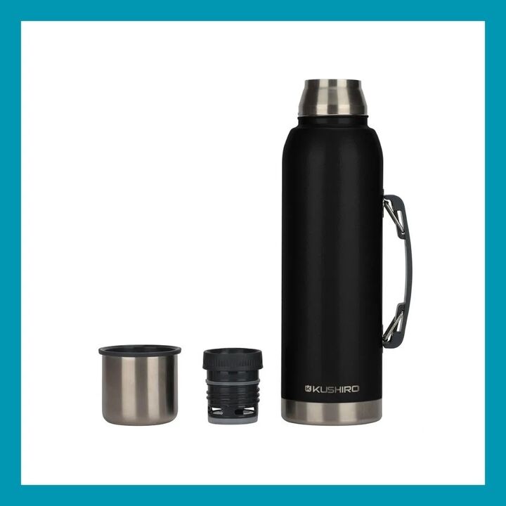 Termo Kushiro 1200ml Manija Pico Cebador Doble Capa - Vista 16