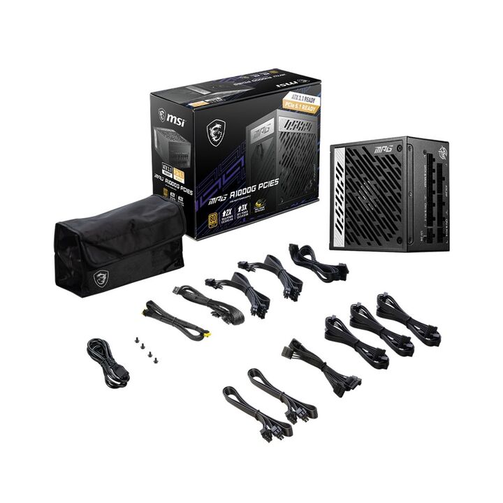 Fuente MSI 1000W 80Plus Gold MPG Pcie5 - Vista 4