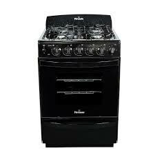 COCINA FLORENCIA 5507F NEGRA MULTIGAS SIN PARRILLA VIDRIO DOBLE HORNO VAL/SEG. - 4609525 
