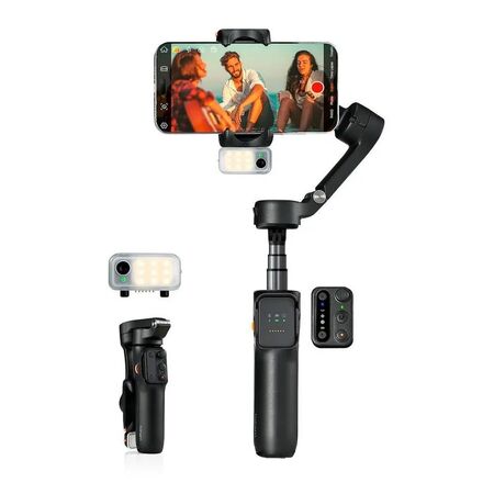 Estabilizador HOHEM iSteady V3 Tripode para celular con luz