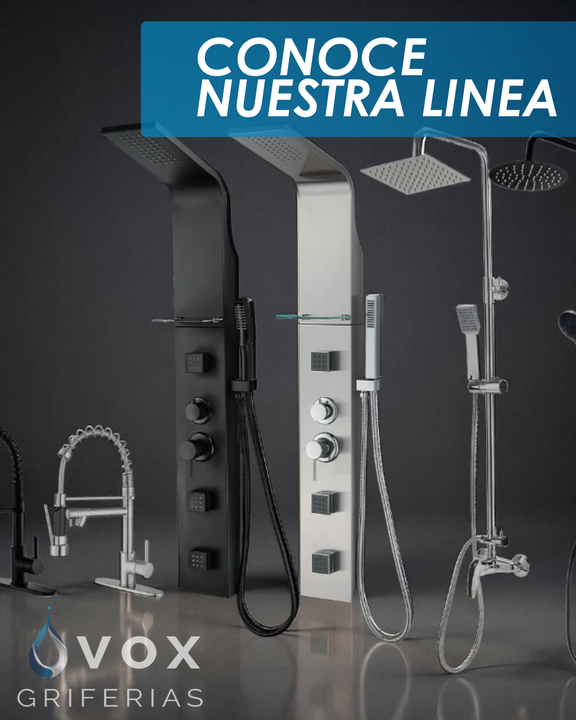 Ducha Cuadrada De Acero Inoxidable Vox Griferias De 20x20 - Vista 10