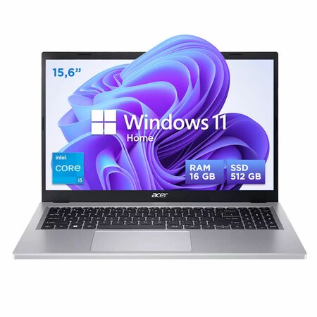 Notebook Acer Aspire A315 Intel Core i5 16GB RAM 512GB SSD Pantalla 15.6” Full HD