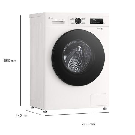 Lavarropas Automático Lg Carga Frontal Wm65Gwvfs6 6.5Kg 1200Rpm Blanco