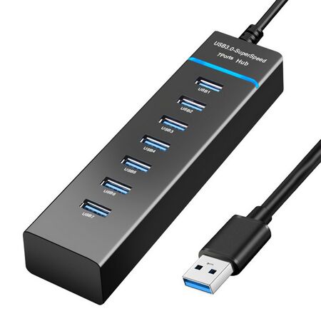 Hub Multipuerto Gadnic USB 7 Puertos Alta Velocidad