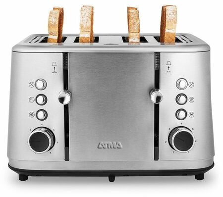 Tostadora Atma To9000Ip 4 panes 7 niveles color inox