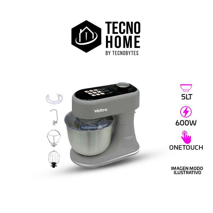 BATIDORA PLANETARIA VELTRO MILANO SILVER 5L VOMPH5S HIGH END 600W - Vista 1