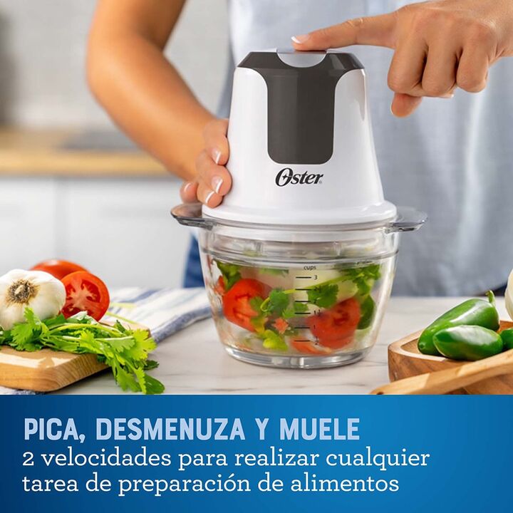 Mini picadora Oster 3 tazas con tazón de vidrio FPSTFP3340 - Vista 3