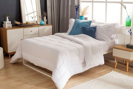 Acolchado Casablanca Ladrillo Full Oro Casablanca Blanco