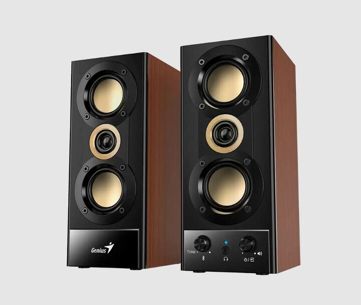 Parlantes Genius Sp-Hf800Bt Bt5.3 Wood 220V - Vista 3