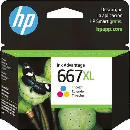 Cartucho De Tinta Hp 667xl 3ym80al Tricolor Original 2300