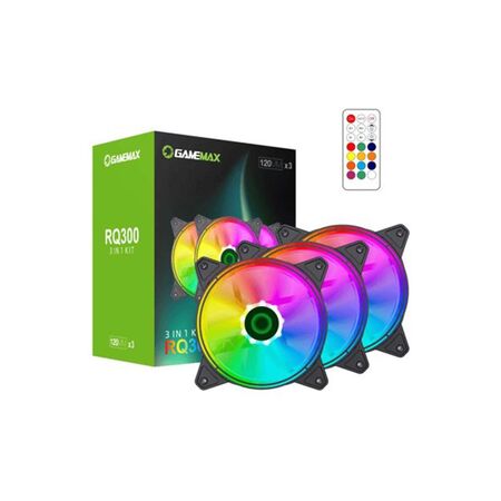 Fan Coolers Gamemax RQ300 Kit x3 Fans Argb 12Cm