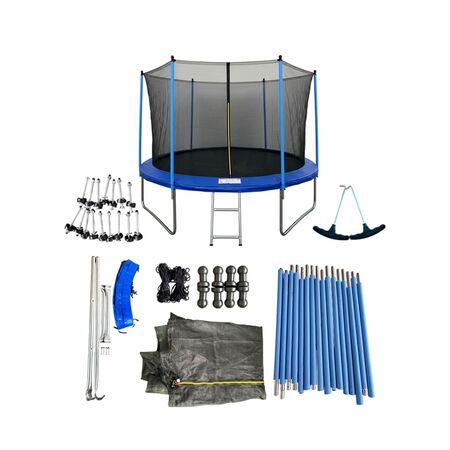 Cama Elástica Gadnic 365 mts Con Red de Seguridad Y Escalera