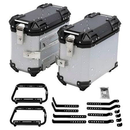 Kit 2 Baules Laterales Vetra by Gadnic 38L Aluminio Universal