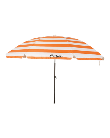 SOMBRILLA RAYADA 220CM U220 ALUMINIZADA CON RESORTE Y DEFLECTOR Outdoors Naranja 