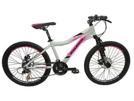 Bicicleta Raleigh Scout D - Blanco - Frenos a discos mecanicos - 21Vel. - Cuadro de aluminio - Rodado 24"