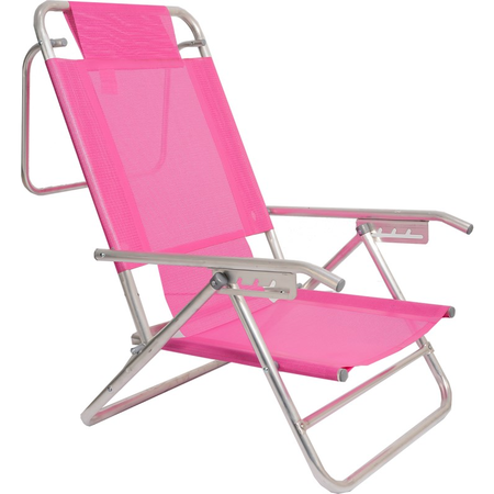 Reposera Playa Descansar 5P Lona Aluminio 80012