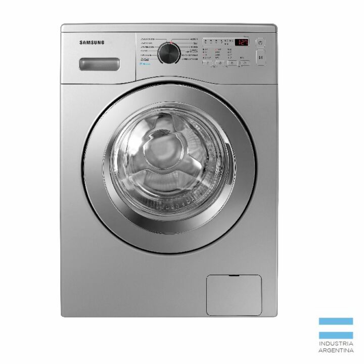 Lavarropas Samsung Carga Frontal 6.5KG 1000Rpm Silver WW65A Inverter - Vista principal