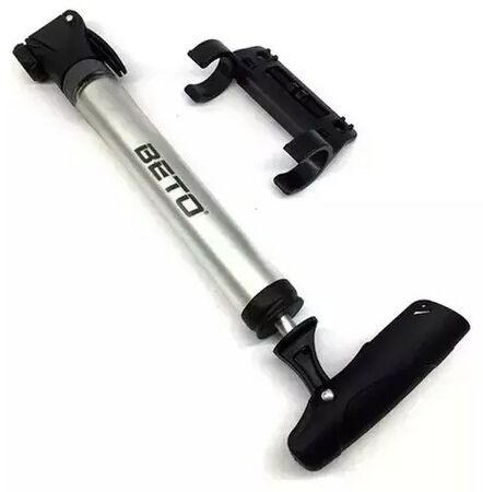 INFLADOR PORTATIL PARA BICICLETA C/SOPORTE BETO AUTO PRESTA COLOR NEGRO