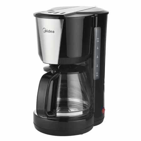 Cafetera Eléctrica Negra Midea 1,25l Color Negro