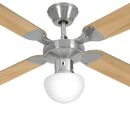 Ventilador De Techo Liliana Con Luz Madera 4 Aspas - Miniatura 3