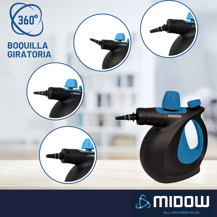 Limpiadora A Vapor 1050w 3 Bar Midow Mas Accesorios M1/0002 - Vista 8