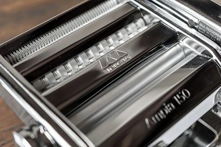 Fábrica De Pastas Marcato Ampia 150. Máquina Pastas Italia Plateado