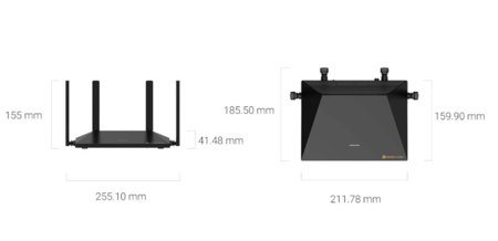 ROUTER EZVIZ CS-RT1 AX3000 4GE WIFI 6 SMART HOME MESH VERSION R100-EG0G