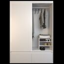 Placard Corredizo 1,50 2 Cajones 2 Zapateros Everest Tables - Miniatura 3