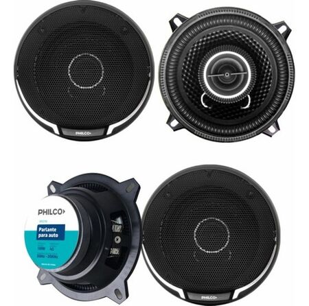 Parlante Auto Philco Spo2750 Redondo 5 25 Coaxil 200w