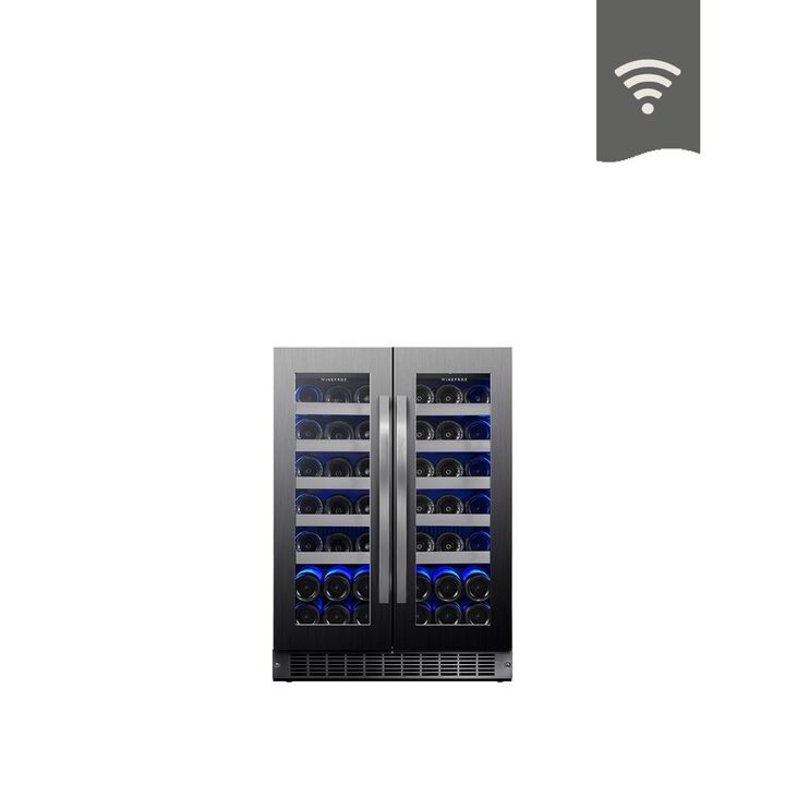 Cava Winefroz Wi Fi Luxury Edition Acero Negro 42 Botellas - Vista 1