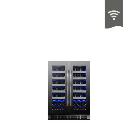 Cava Winefroz Wi Fi Luxury Edition Acero Negro 42 Botellas