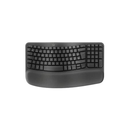 Teclado Logitech Wireless Wave Keys Ergo Black Esp 920-012278