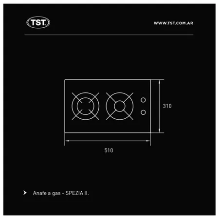 Anafe TST Spezia 2 Hornallas