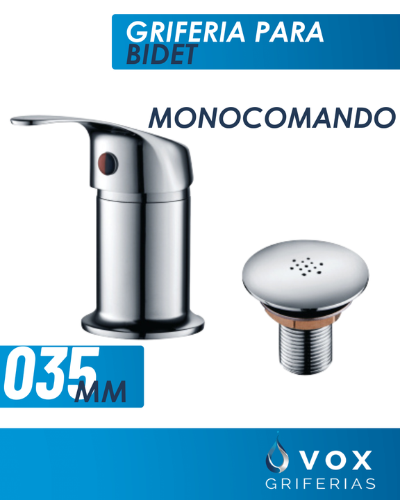 Griferia Canilla Bidet Monocomando Vox Griferias Completa - Vista 2