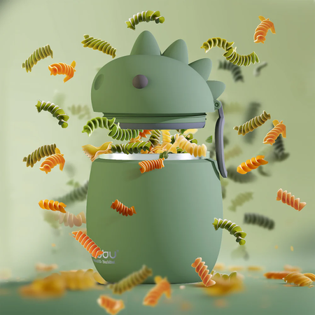 Termo Alimentos Asobu Bestie 590ml - Dinosaur