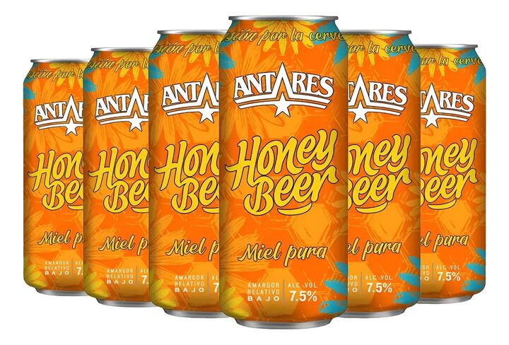 Cerveza Artesanal Antares Honey Lata x 6 - Vista 2