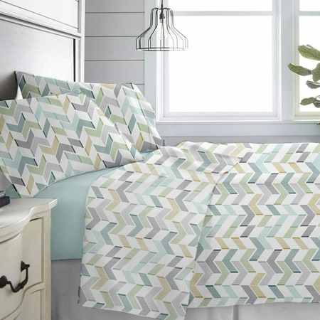 Juego de sábanas Estampado Black 144 hilos 1 1/2 Plaza