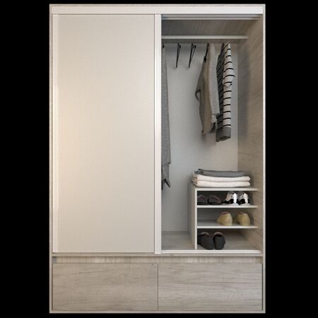 Placard Corredizo 1,50 2 Cajones 2 Zapateros Nevado Everest Tables