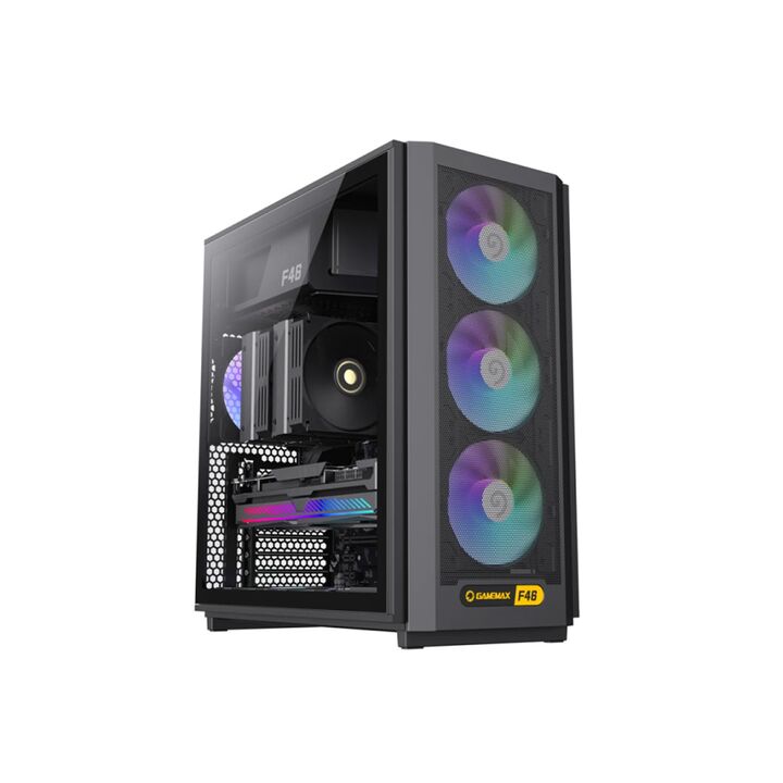 Gabinete Gamemax F46 BK 4xFan ARGB ATX - Vista principal