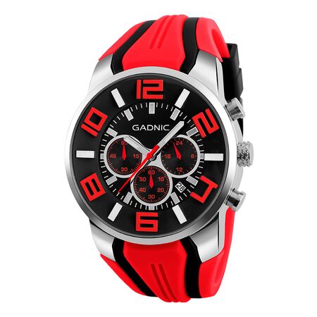 Reloj Rojo Gadnic Sumergible con 3 Diales
