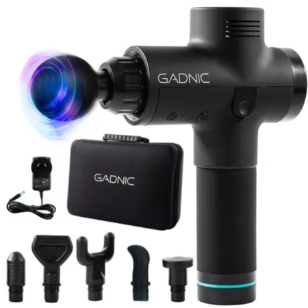 Masajeador Gadnic Massage Gun Pistola Inalámbrica Rehabilitación Fatiga Deportiva 36W