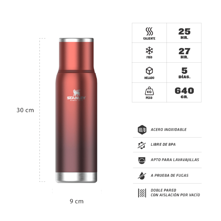 Termo Stanley Adventure To - Go 1lt Clay Ctapn Cebador - Vista 3