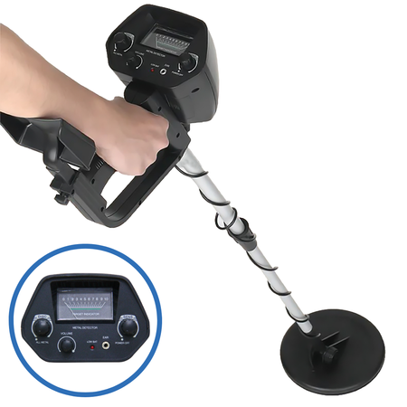 Detector De Metales Midow Profesional Alta Sensibilidad Color Negro