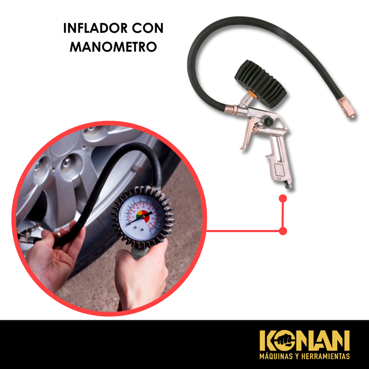 Kit Llave De Impacto Konan + Pulidora + Medidor 27 PCS - Vista 7