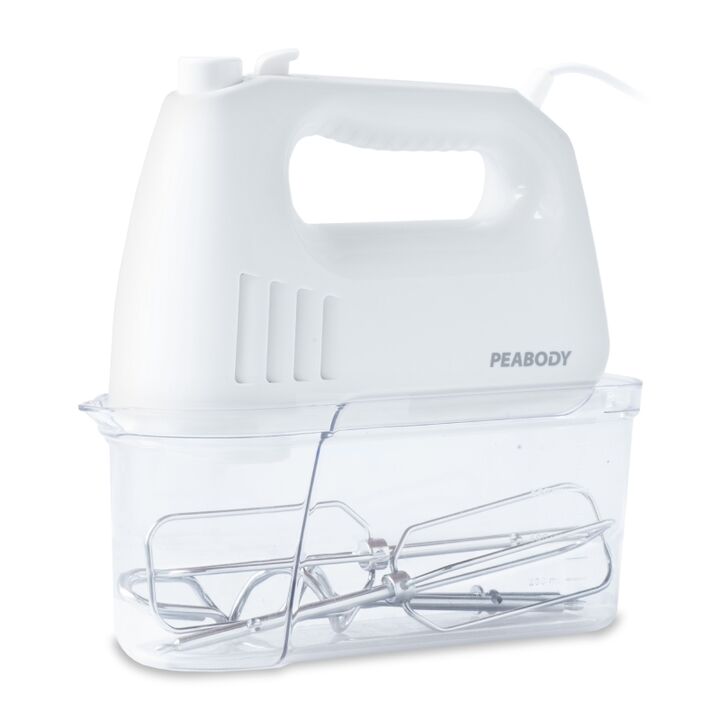 BATIDORA DE MANO PEABODY PE-HMA550 - BLANCA, 300W, 4 VEL, FUNCION TURBO, INC. BATIDOR Y AMASADOR - Vista principal
