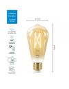 Lampara Led Wiz Wifi Tipo Edison St64 Blanco Regulable De 20 929003018712 - Miniatura 4
