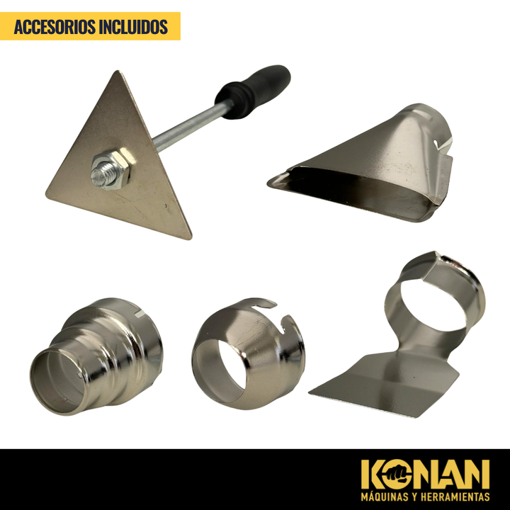 Pistola De Calor Konan 2000W Maletín + 5 Accesorios - Vista 5