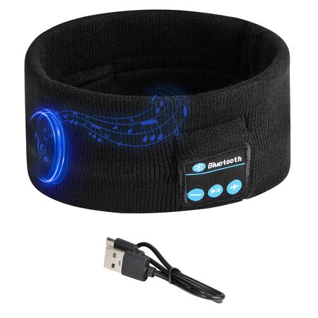 Vincha Deportiva Negra Gadnic Con Bluetooth